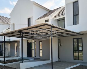 atap upvc pada kanopi rumah