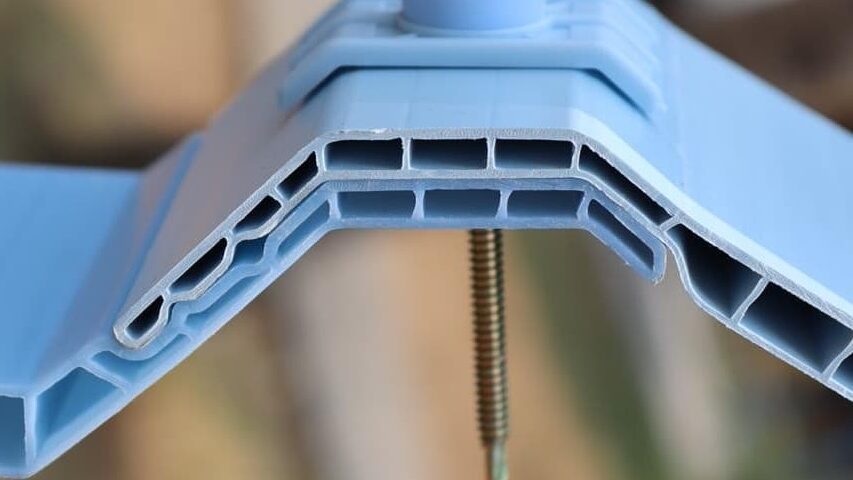 Foto Rongga pada atap UPVC double layer