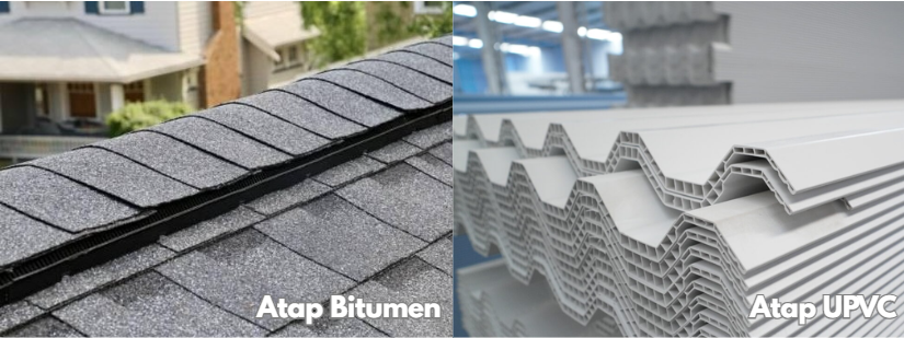 foto atap upvc vs bitumen