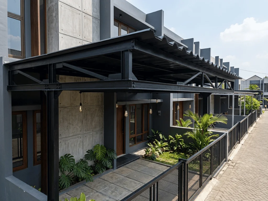 Kanopi Tanpa Tiang untuk Kesan Rumah yang Lebih Luas