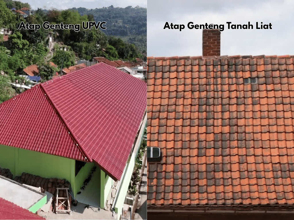 perbandingan genteng upvc dengan tanah liat