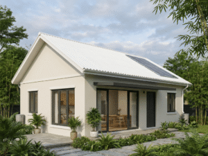 rumah ramah lingkungan dengan atap upvc