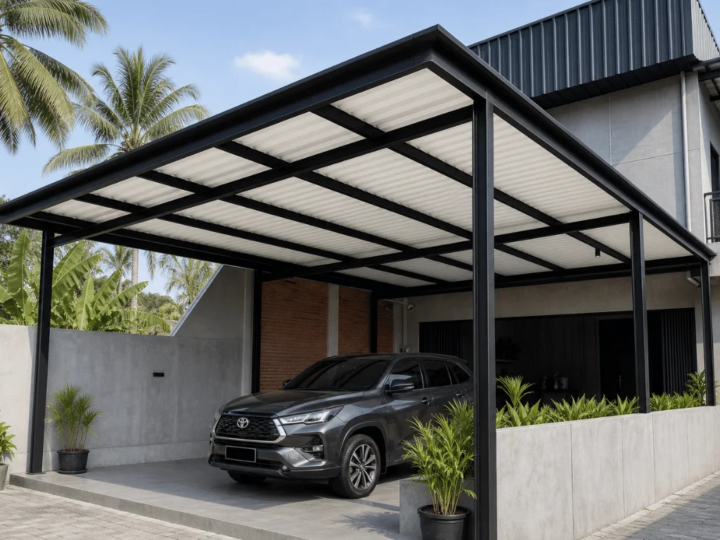 Perbedaan Carport dan Garasi: Dua Fungsi yang Mirip tapi Tidak Sama