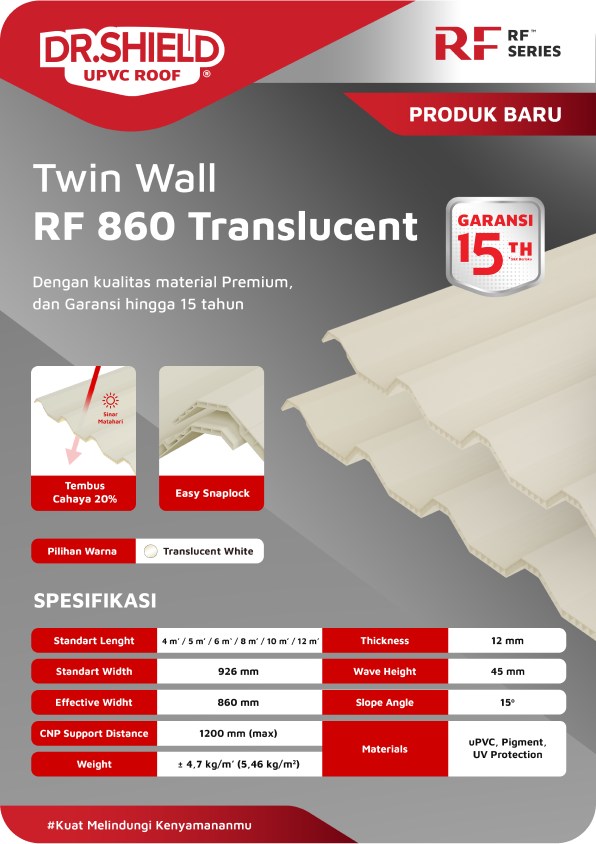 Cover DR.SHIELD® RF 860 Translucent