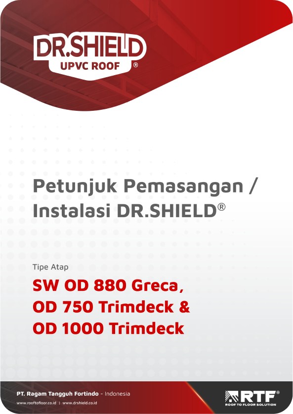 Cover Petunjuk Pemasangan / Instalasi DR.SHIELD® SW OD 880 Greca, OD 750 Trimdeck & OD 1000 Trimdeck