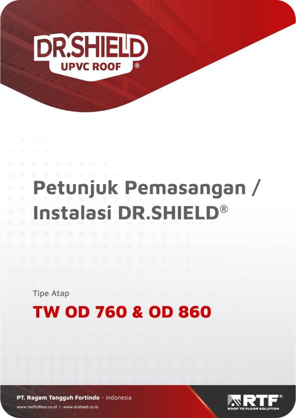 Cover Petunjuk Pemasangan / Instalasi DR.SHIELD® TW OD 760 & OD 860
