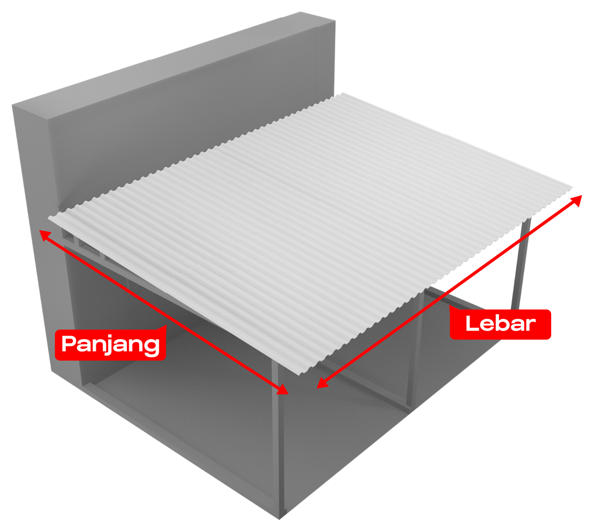 Visualisasi Atap UPVC DR.SHIELD