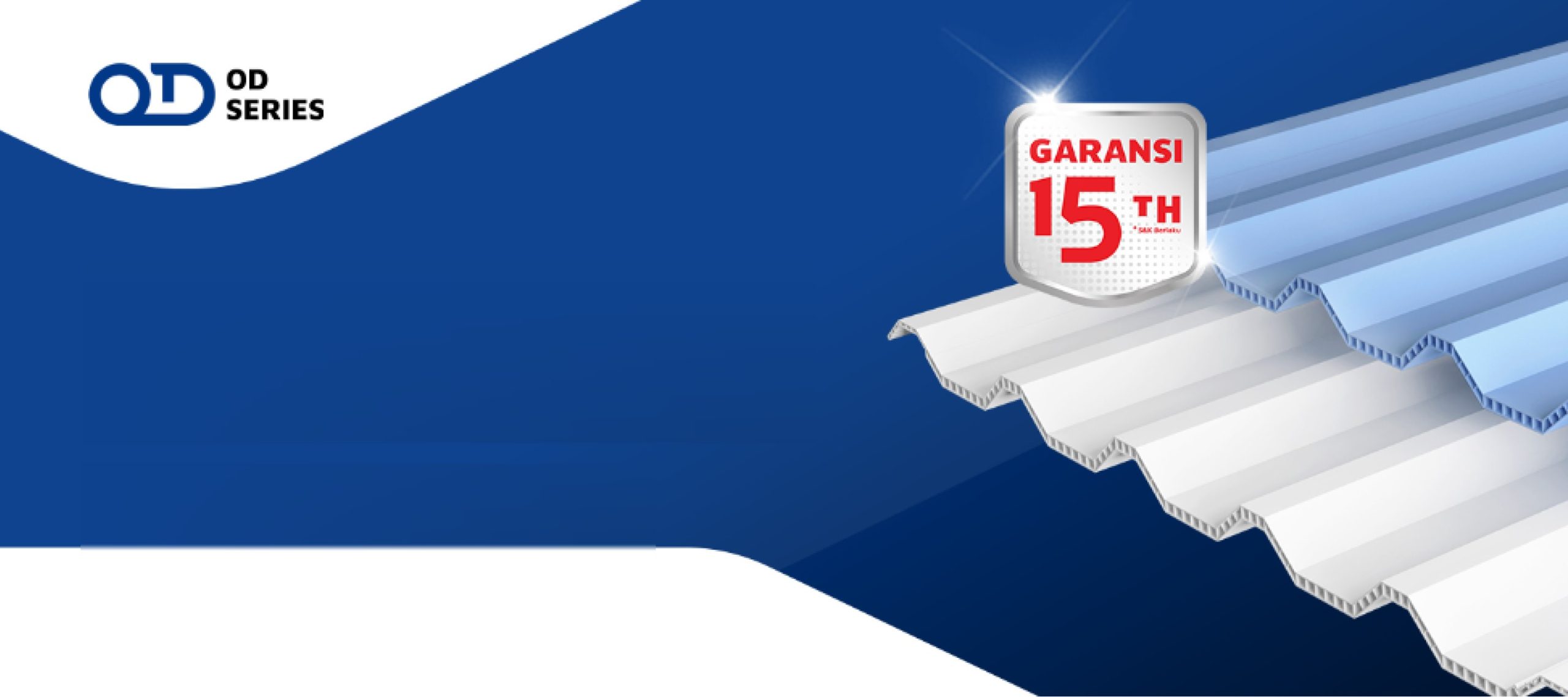 Atap UPVC OD Series DR.SHIELD dengan Garansi 15 Tahun