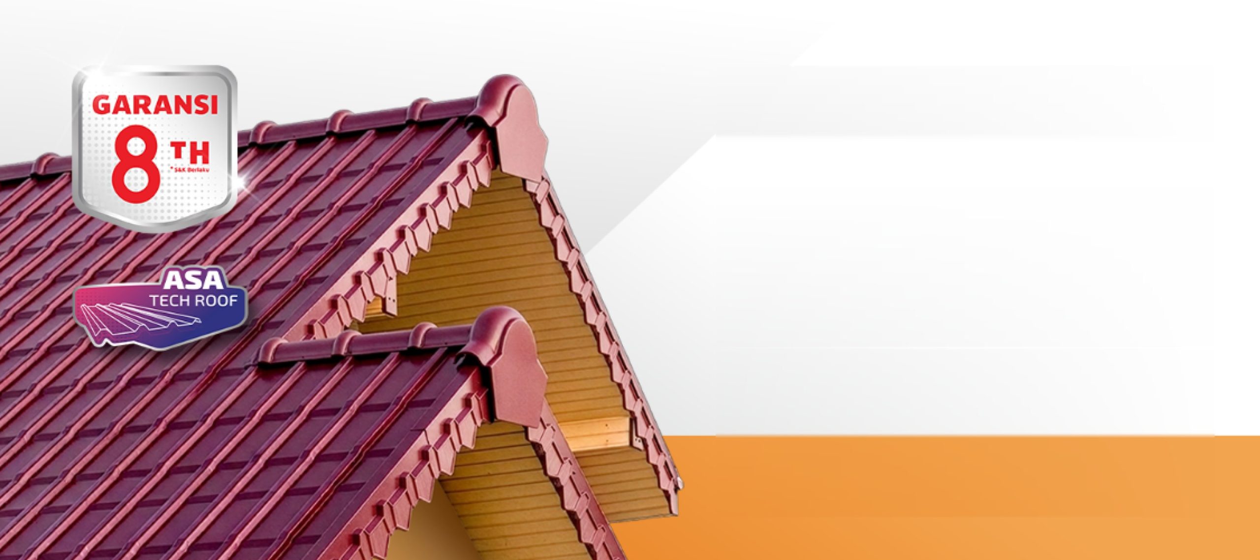 Atap UPVC TILE ASA DR.SHIELD dengan Garansi 8 Tahun